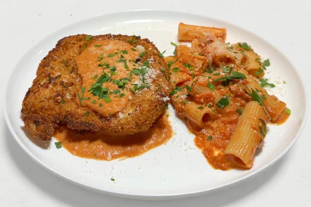Romano Crusted Chicken.